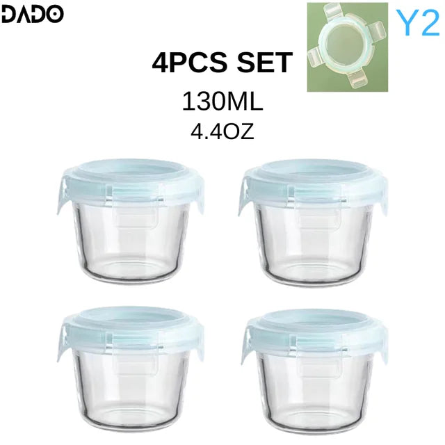 Mini Glass Baby Food Storage Jars