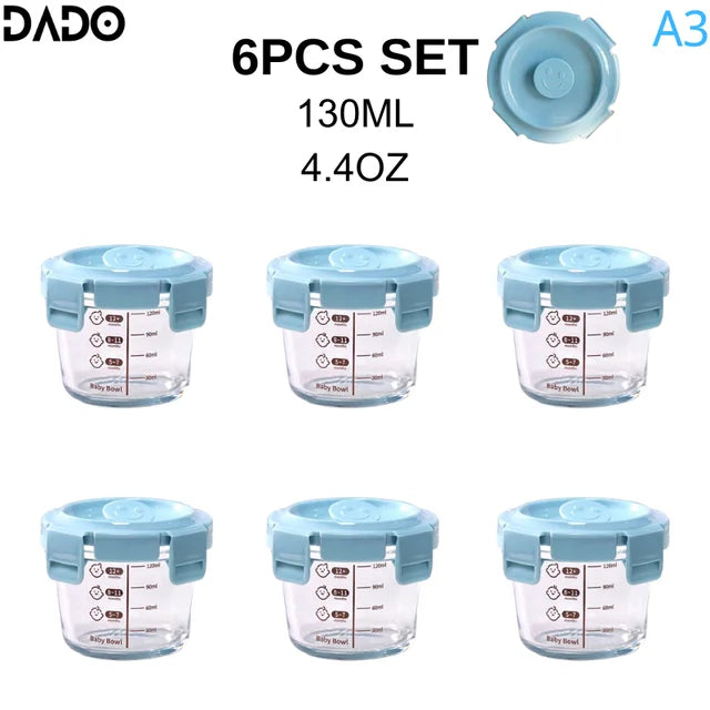 Mini Glass Baby Food Storage Jars