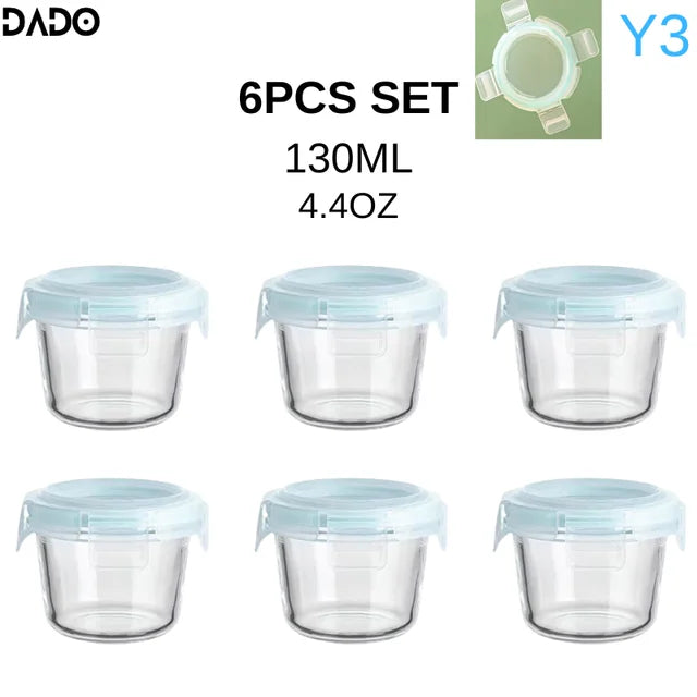 Mini Glass Baby Food Storage Jars