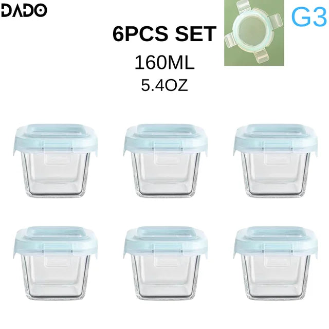 Mini Glass Baby Food Storage Jars