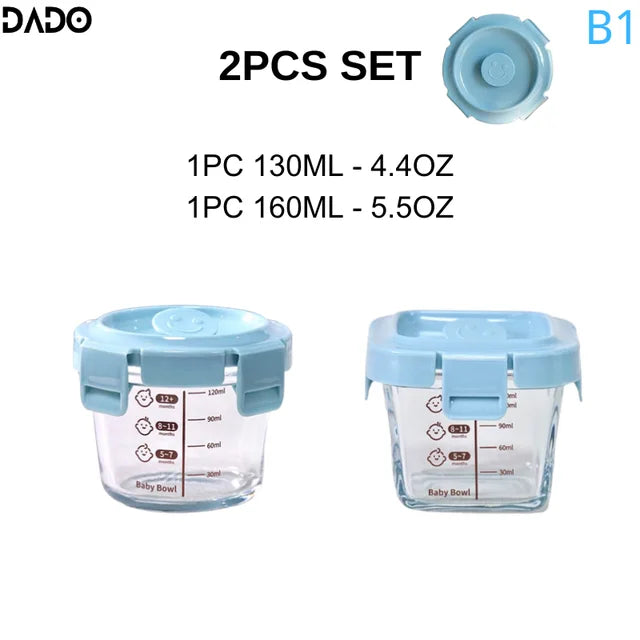 Mini Glass Baby Food Storage Jars
