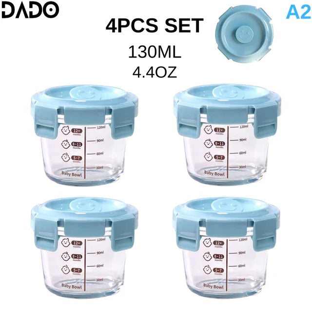 Mini Glass Baby Food Storage Jars