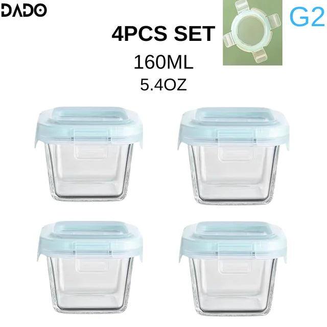 Mini Glass Baby Food Storage Jars