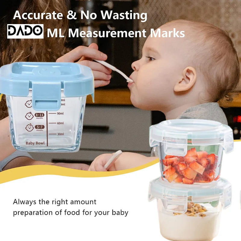Mini Glass Baby Food Storage Jars