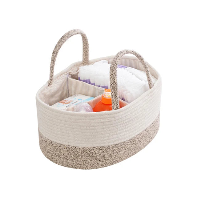 Multifunctional Cotton Rope Diaper Tote