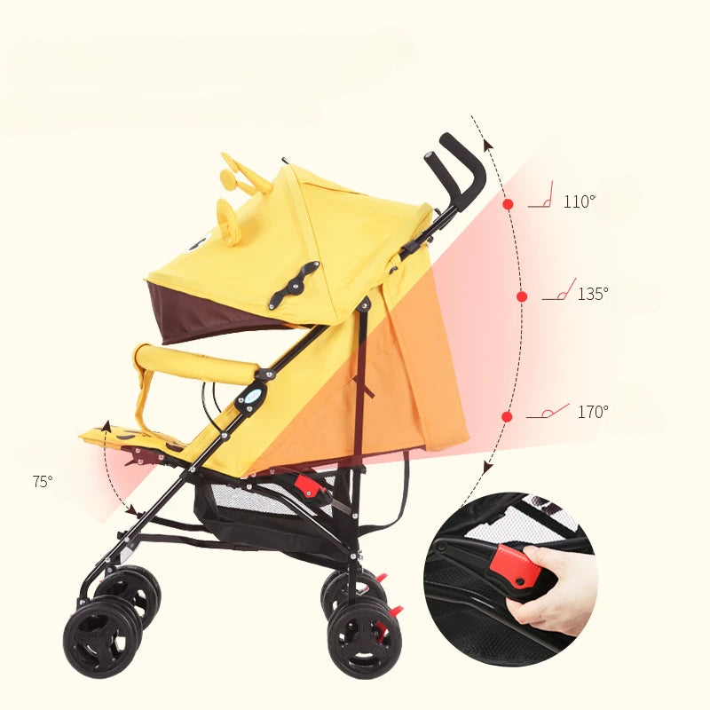 Smooth Ride Foldable Stroller with Suspension